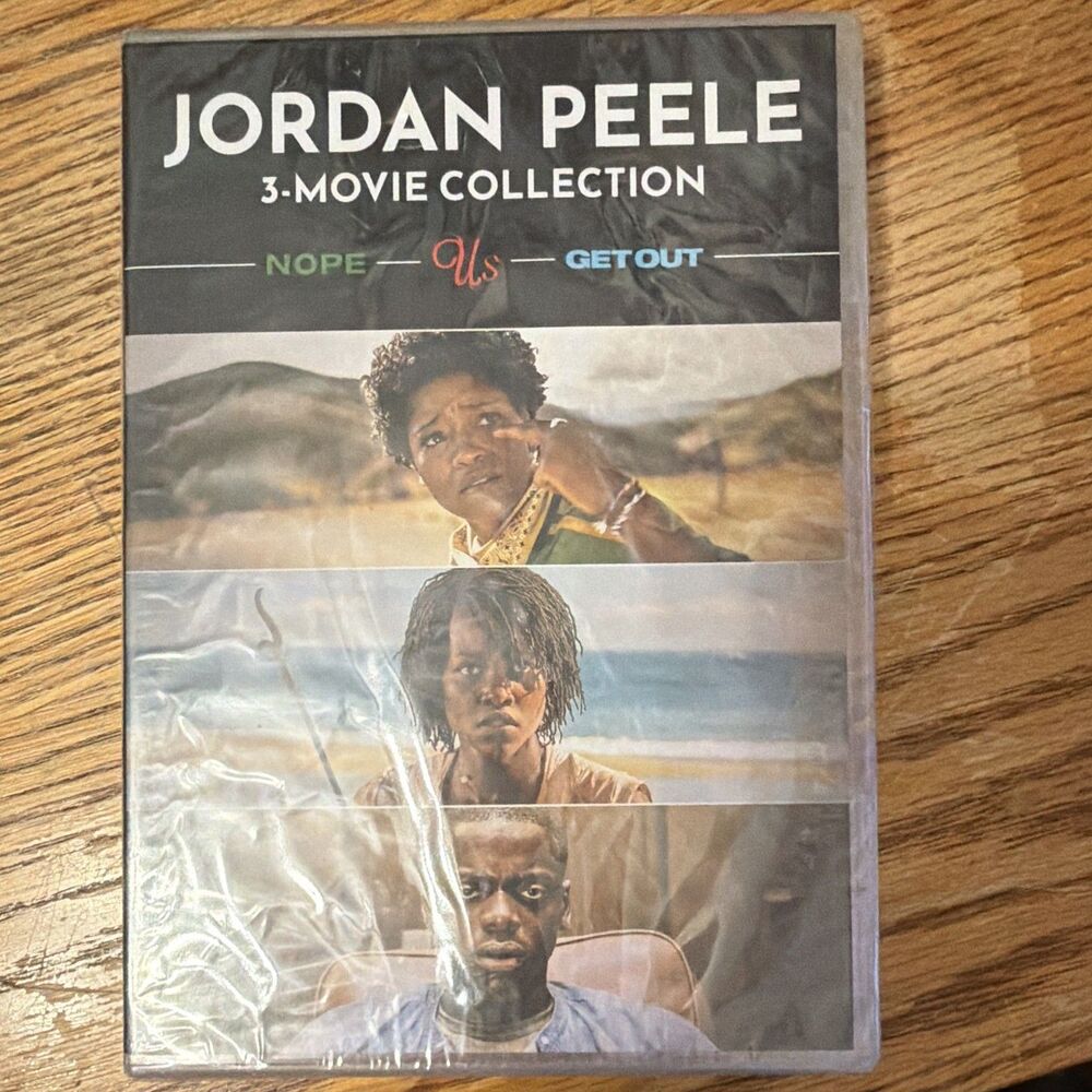 Jordan Peele Nope/Us/Get Out (R) DVD Box Set Deleted Scenes Eng Tall Case